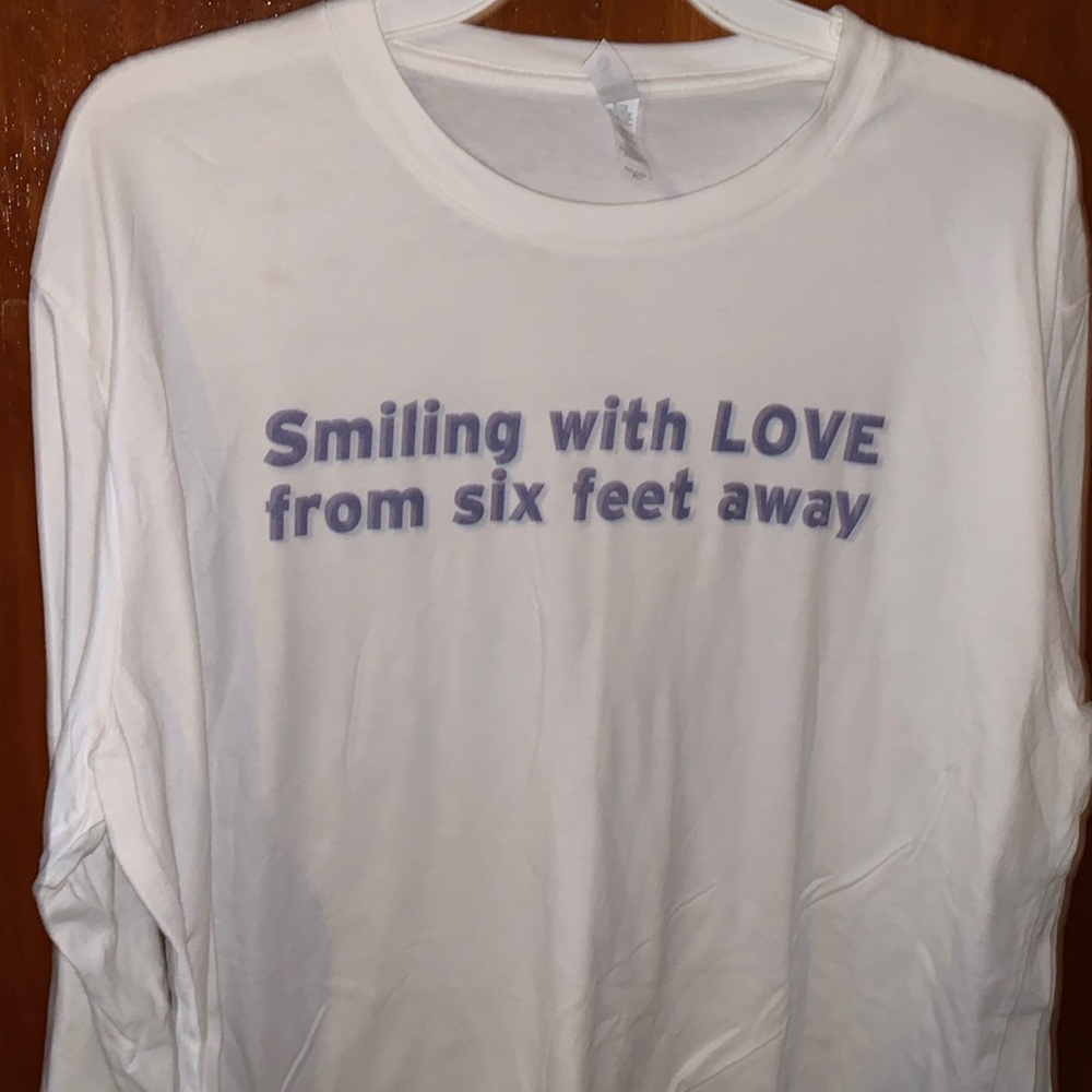 Next Level Apparel XL Smiling With Love From Six Feet Away